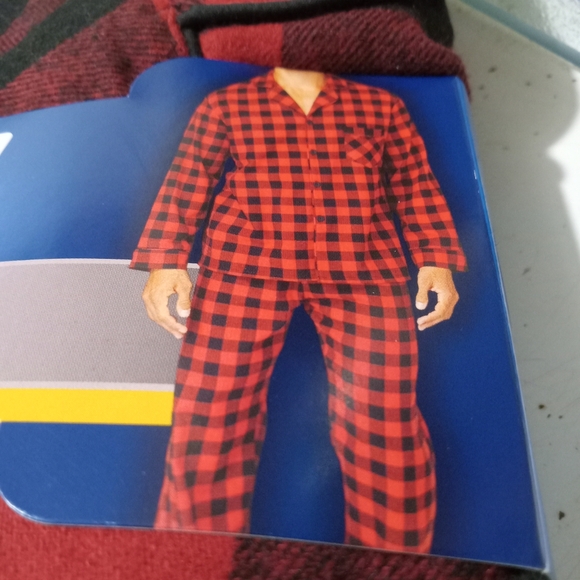 Hanes Other - HANES-2PC Flannel Pajama Set Red/Black (Buffalo-Check)-M